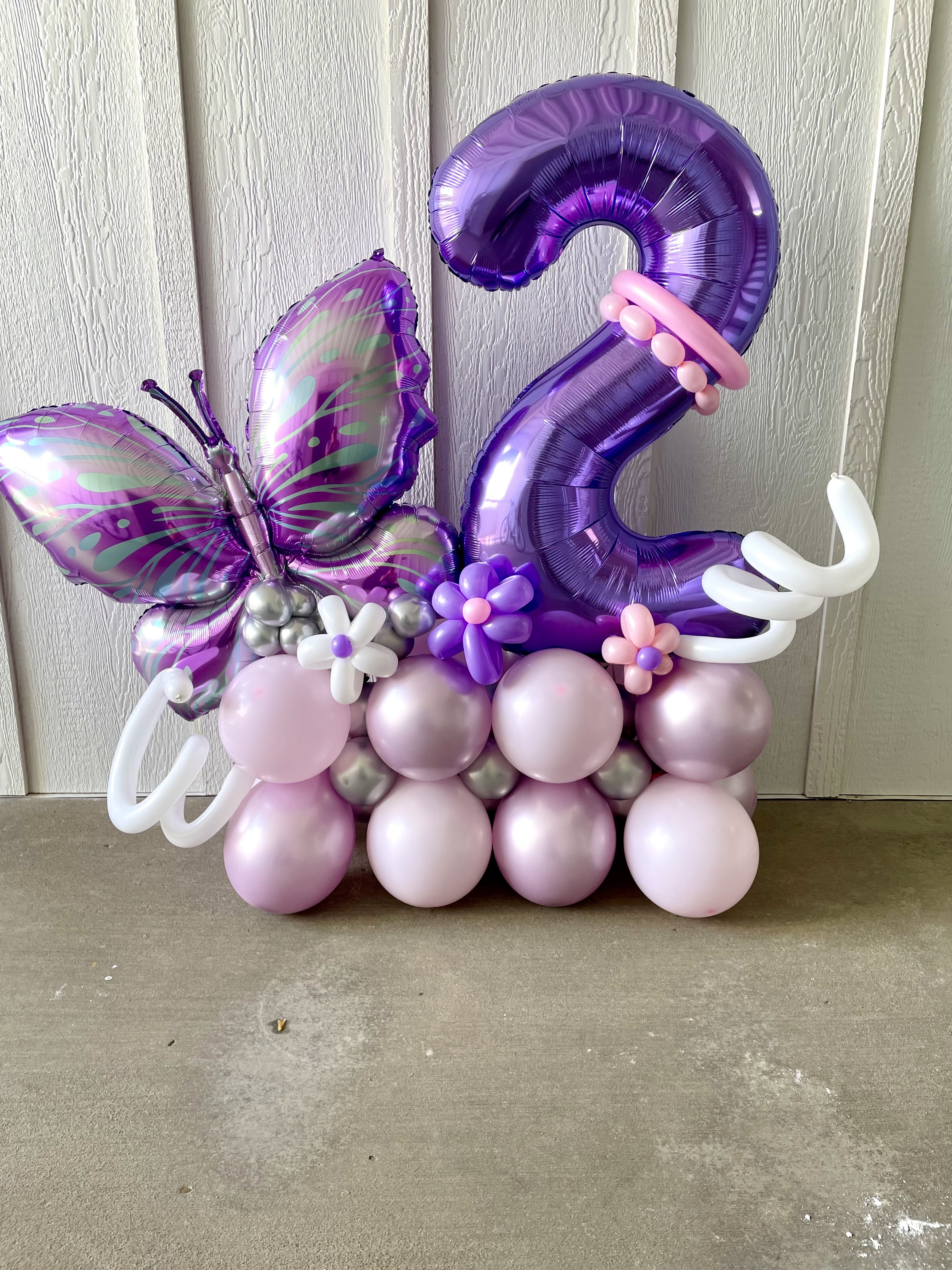 Butterfly Number 2 Birthday Arrangement