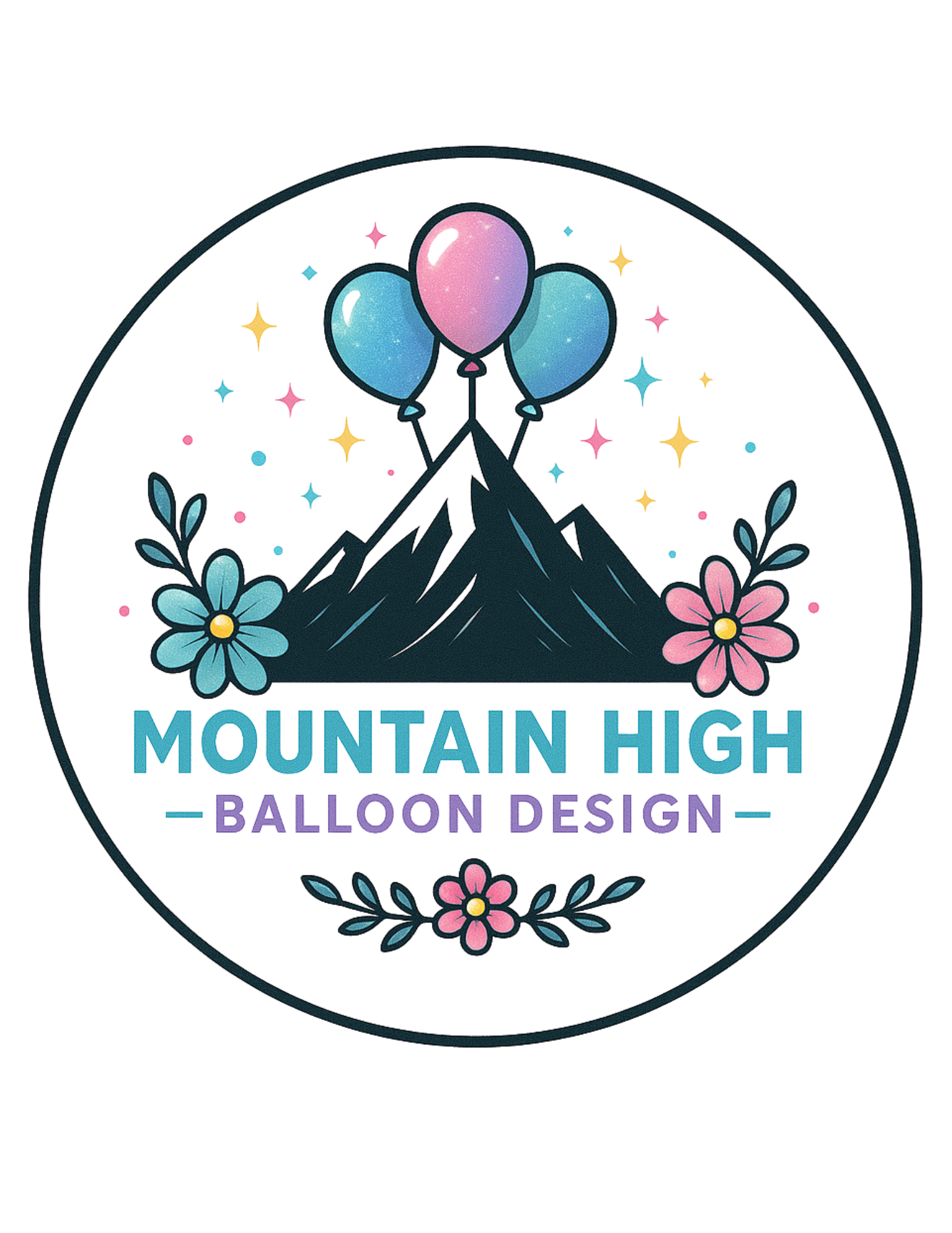Mountain High Balloon Design Logo