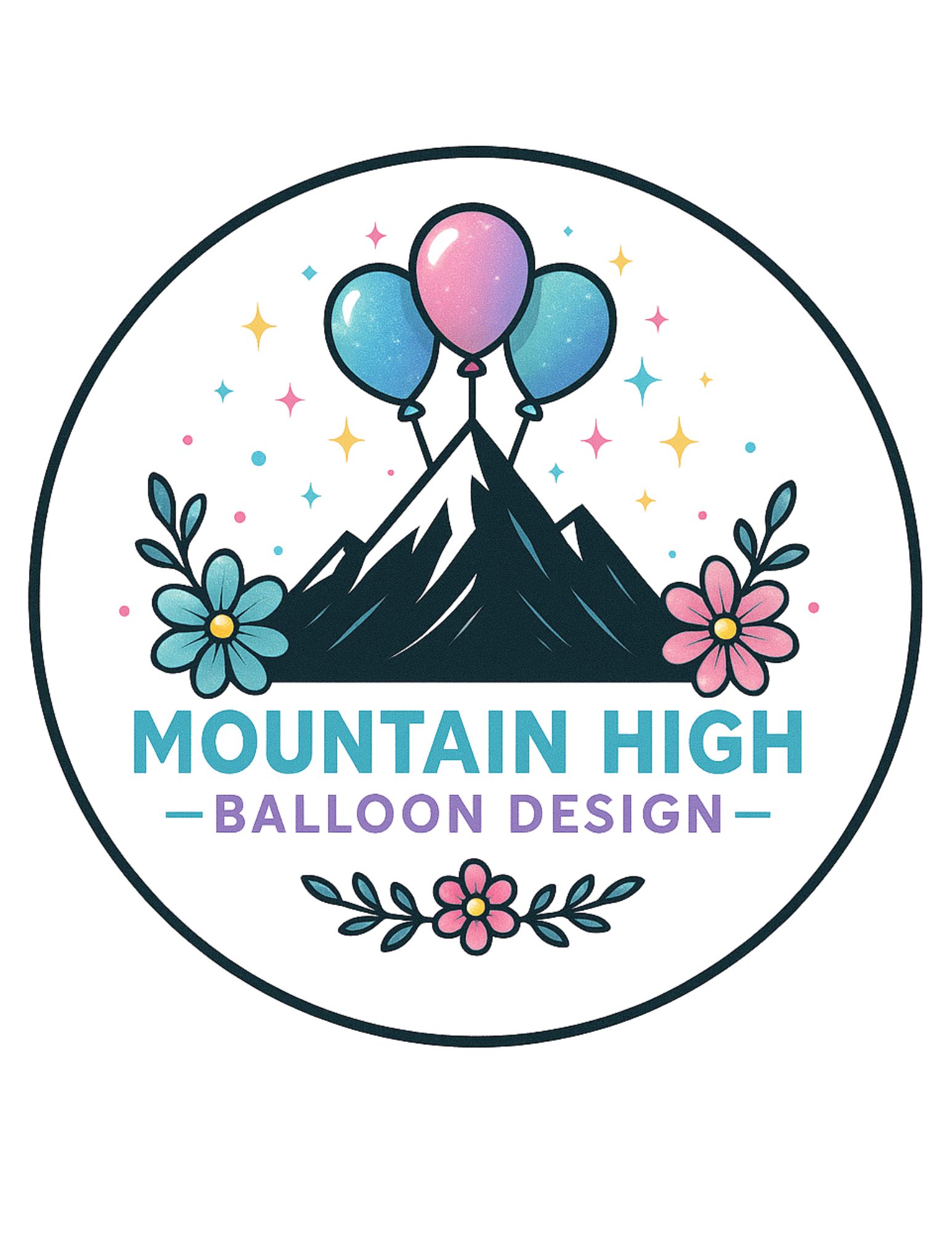 Mountain High Balloon Design Logo