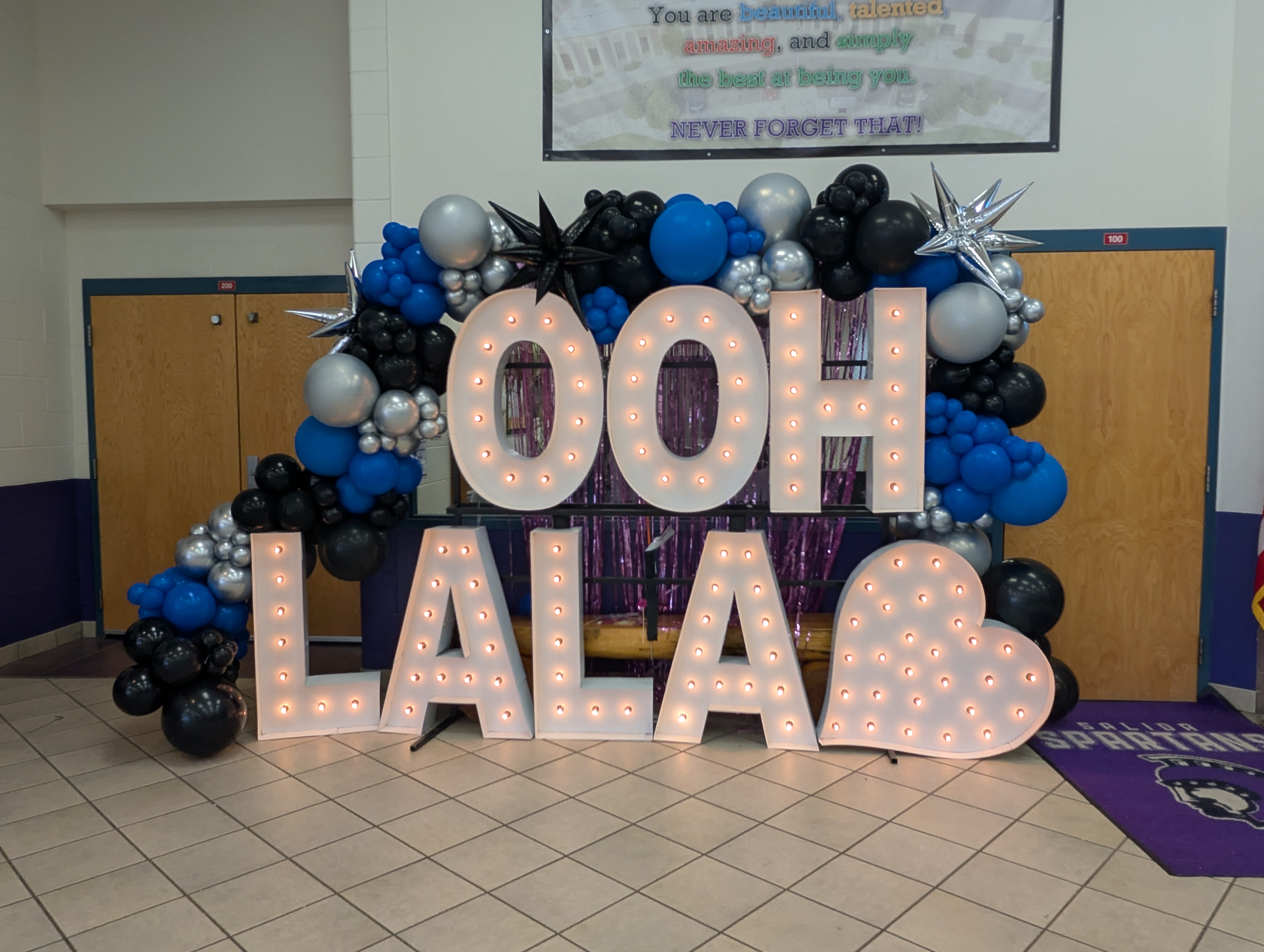 School Lab Illuminated Letters Display