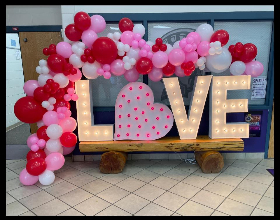 Valentine's Dance LOVE Display